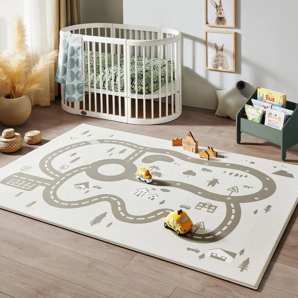 Tiny Land® Double-Sided Baby Playmat Urban Zoo Adventure | Play Mats | The Baby Penguin