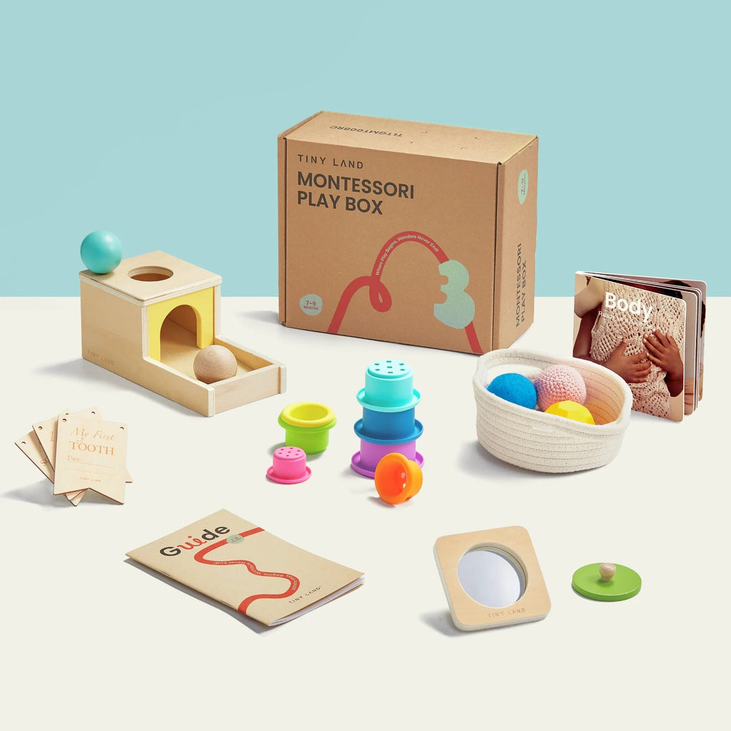 Tiny Land® Montessori Toys for Newborns (7–9 Months) – Montessori Toys Subscription - The Baby Penguin