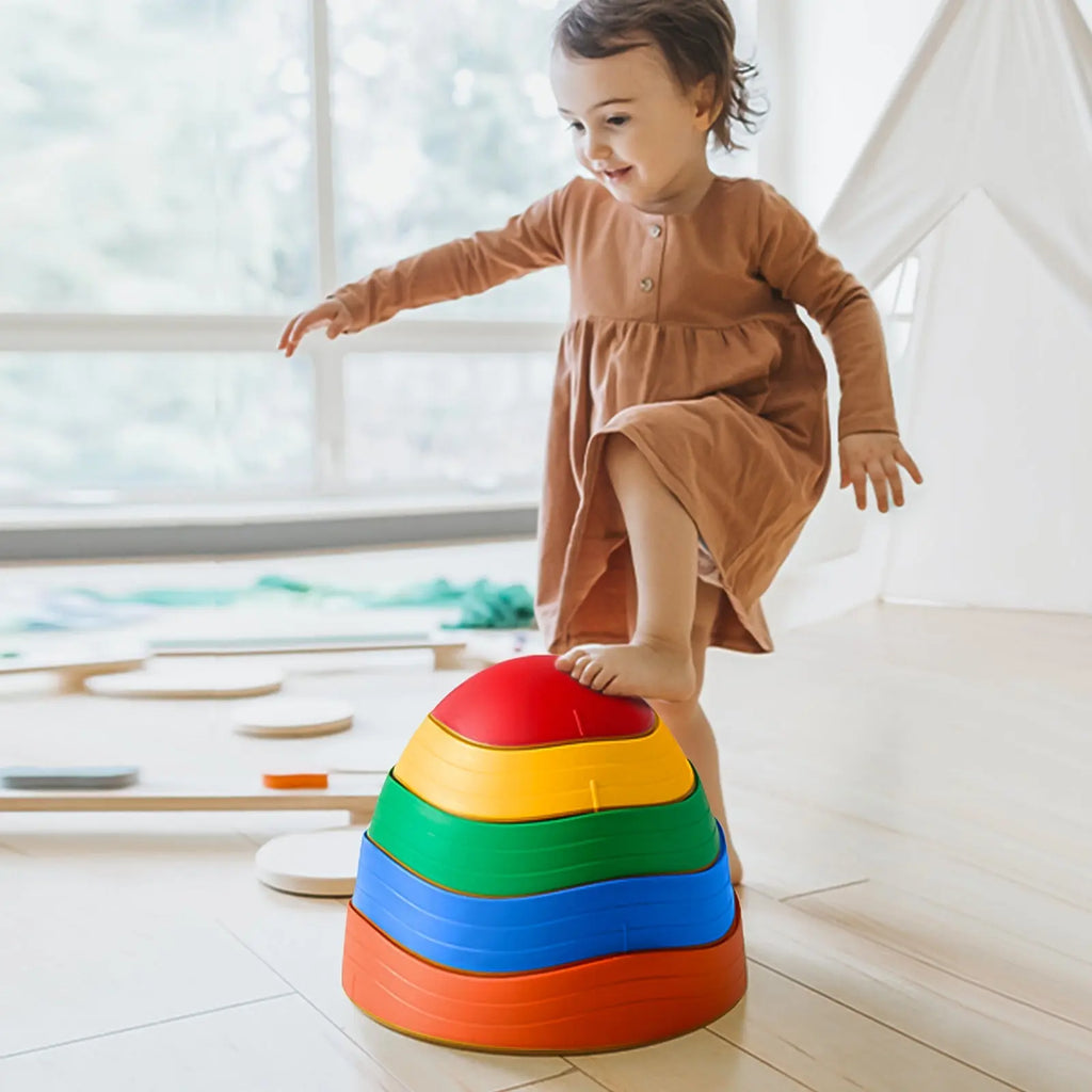 Tiny Land® Stepping Stones - Rainbow Color | stepping stones | The Baby Penguin