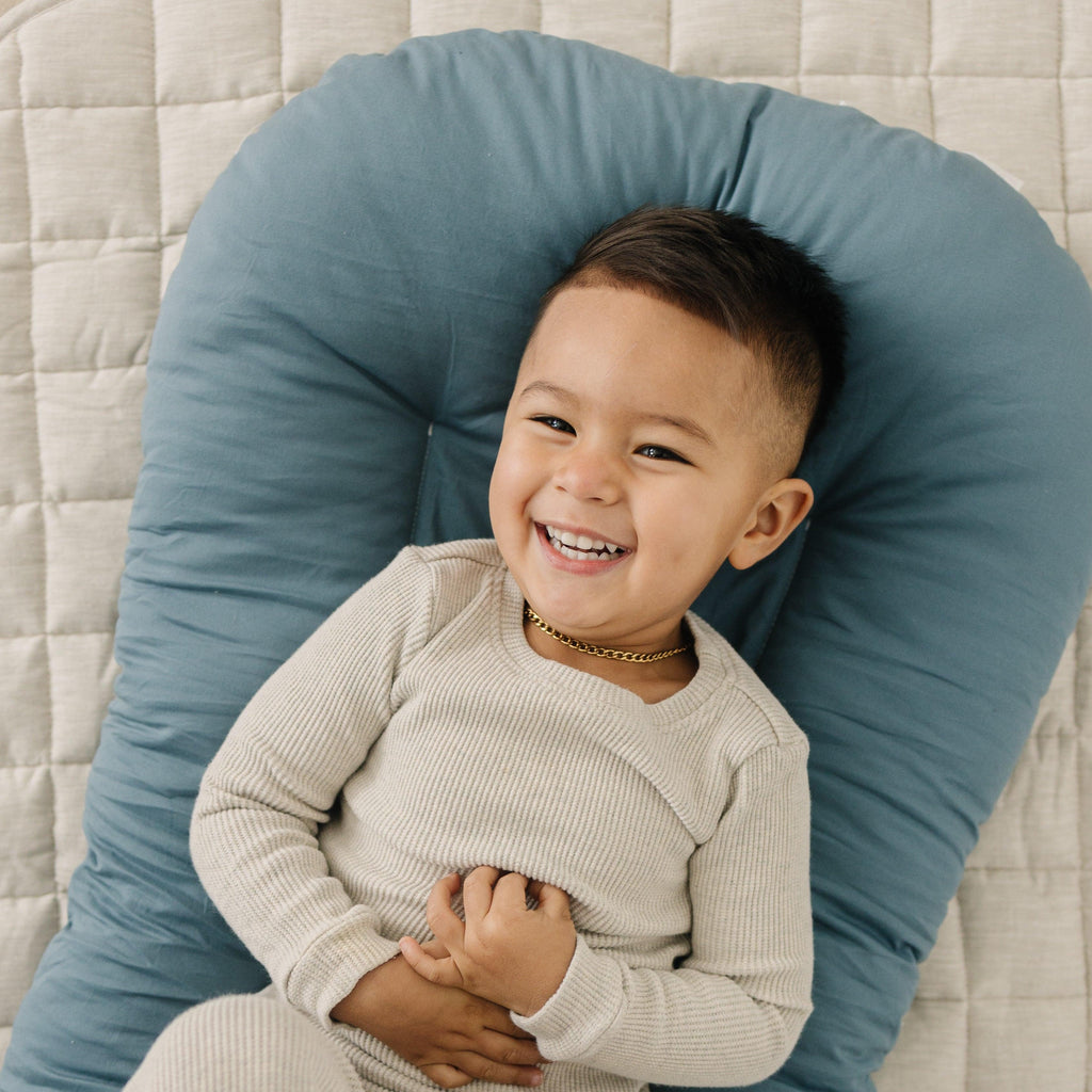 Toddler Lounger Pillow - Bluejay - The Baby Penguin