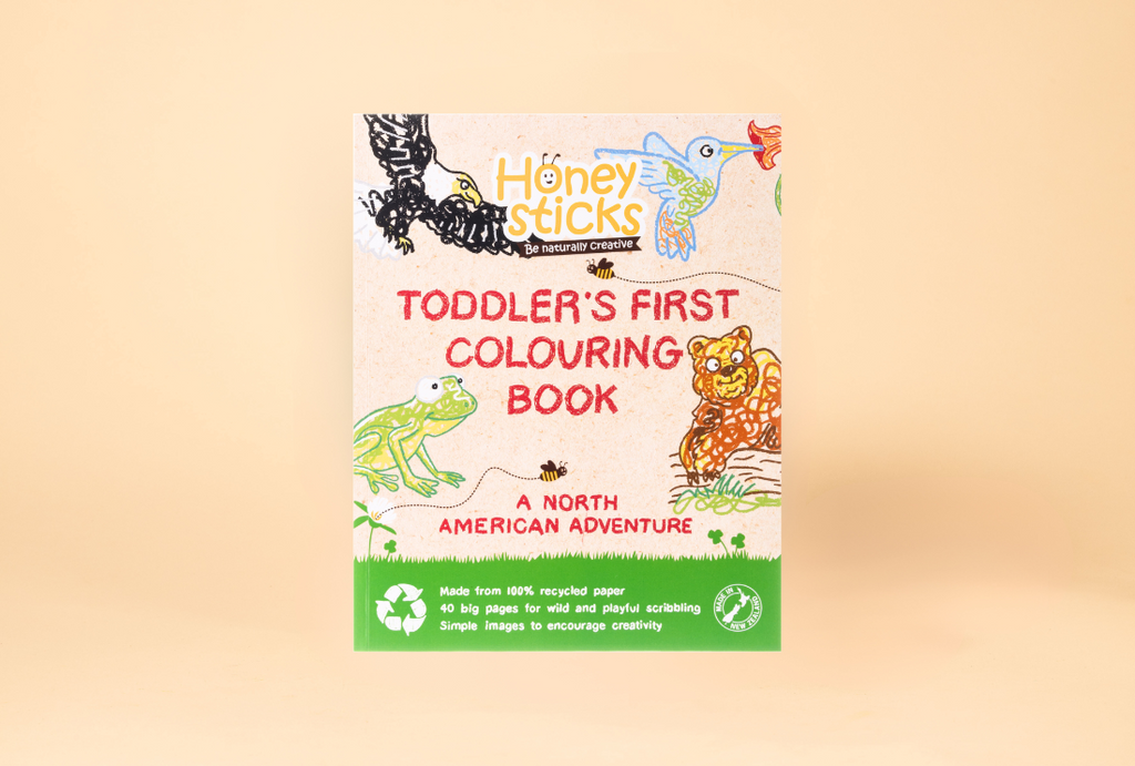 Toddlers First Coloring Book - A North American Adventure | Colouring Book | The Baby Penguin
