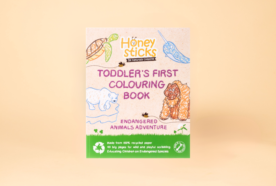 Toddlers First Coloring Book - An Endangered Animals Adventure | Colouring Book | The Baby Penguin