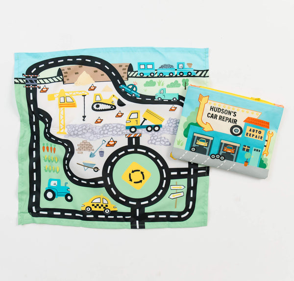Toy Car Mat & Pouch: All-in-one Travel Entertainment! - The Baby Penguin