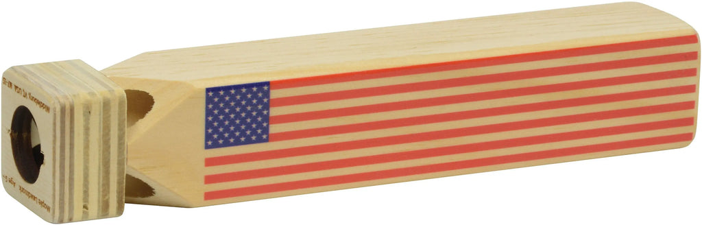 Train Whistle | American Flag Print | Made in the USA | 5+ Maple Landmark