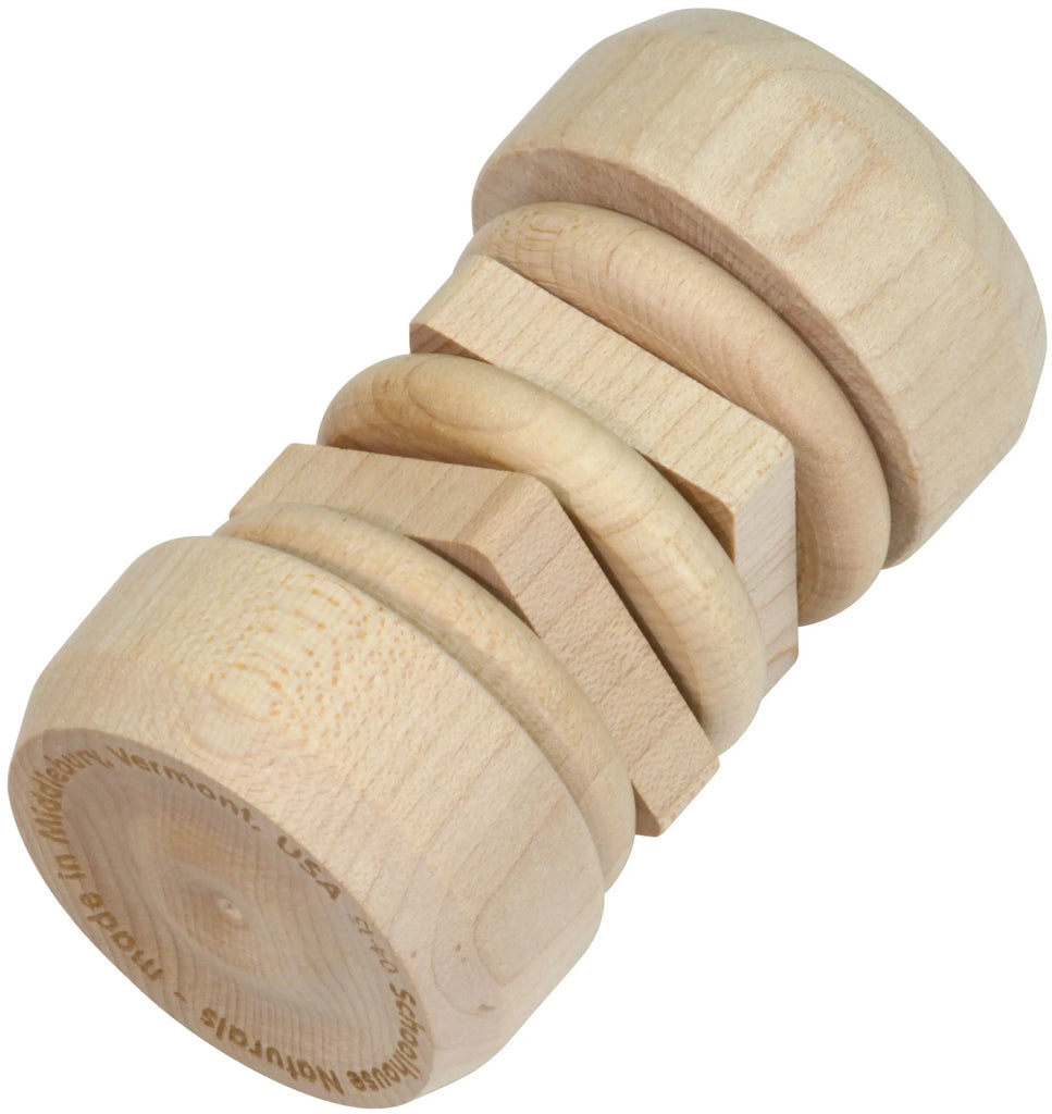 Unfinished Disk Rattle | Natural | Made in the USA