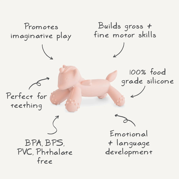 Unicorn Figurine Teether | teether | The Baby Penguin
