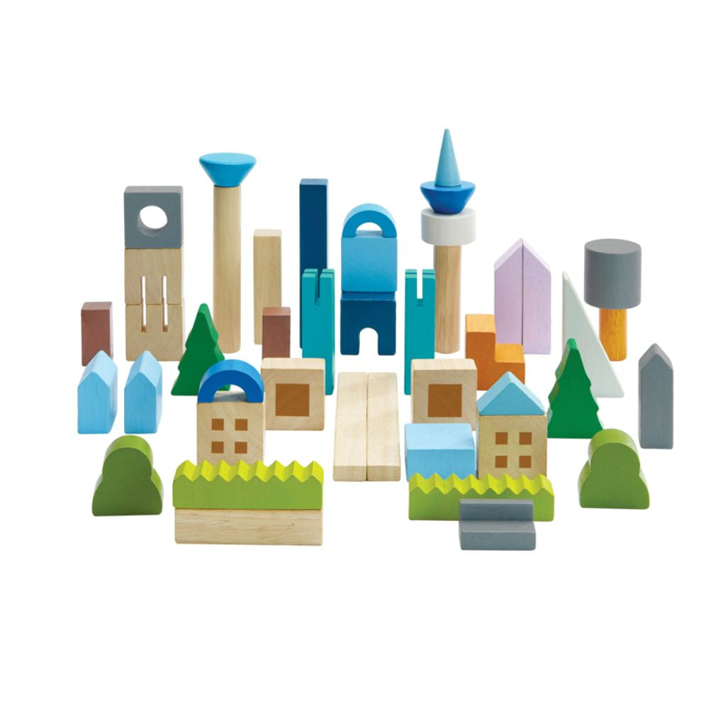 Urban City Blocks - Top Sustainable Toy - PlanToys USA