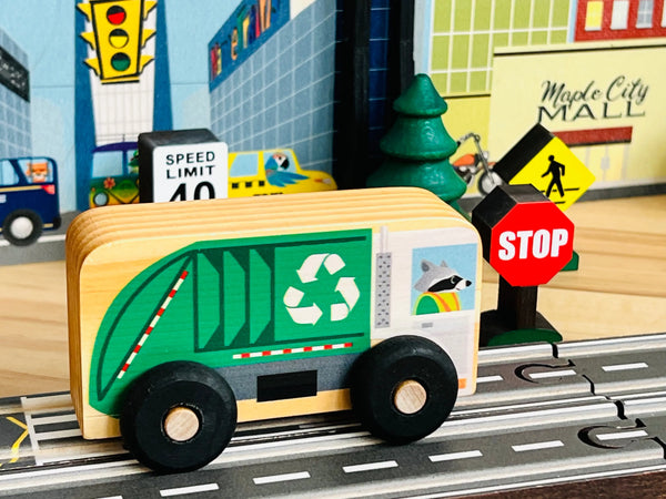 Waste & Recycling Truck Scoot - Made in USA | Vehicles Maple Landmark