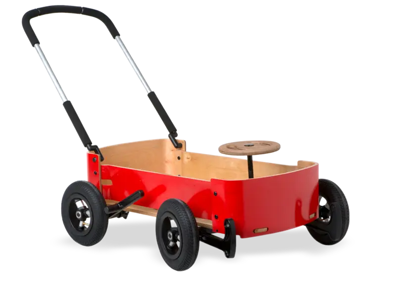 Wishbone Red Wooden Wagon | Sustainable Classic