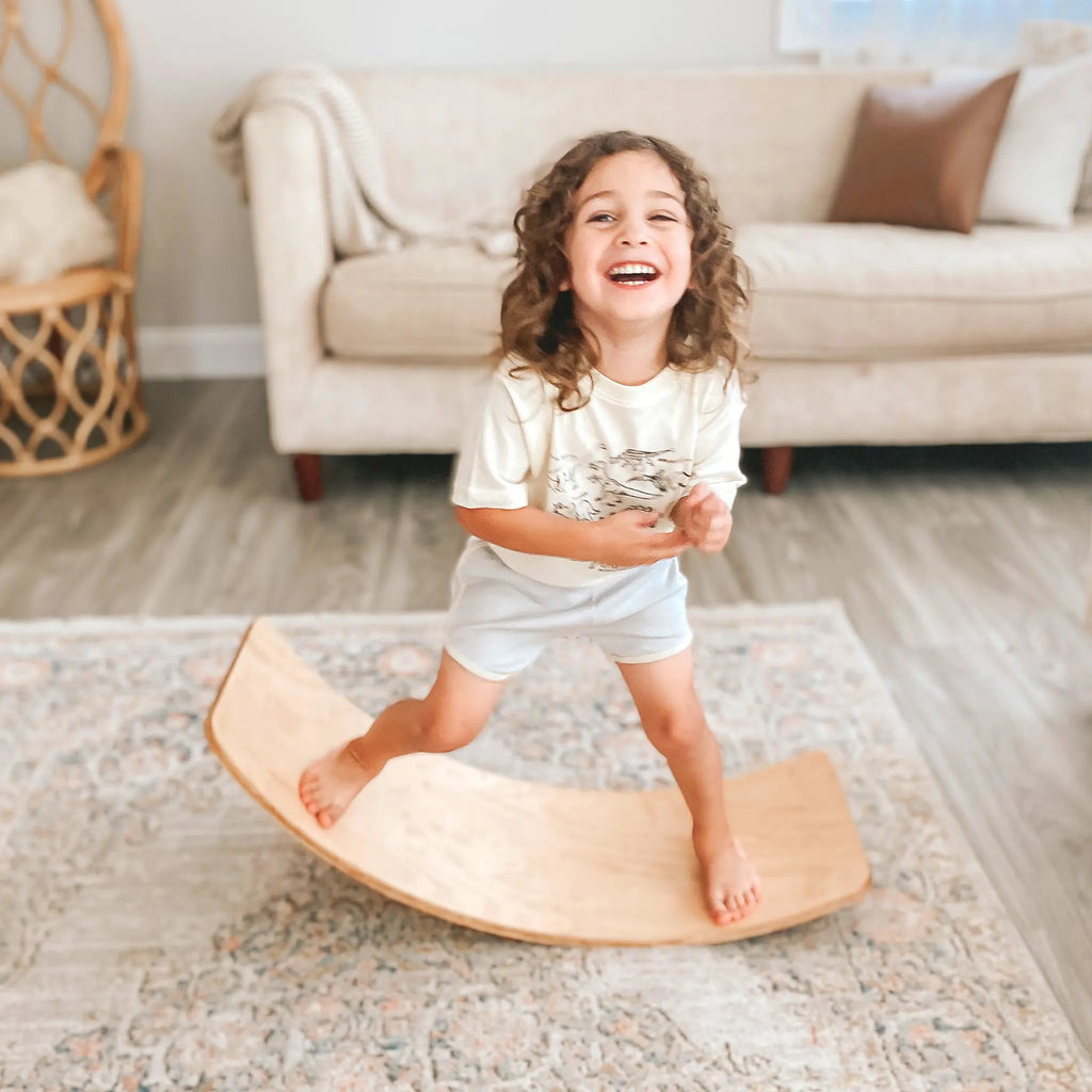 Wobble Board | Made in the USA | Active Play Bunny Hopkins