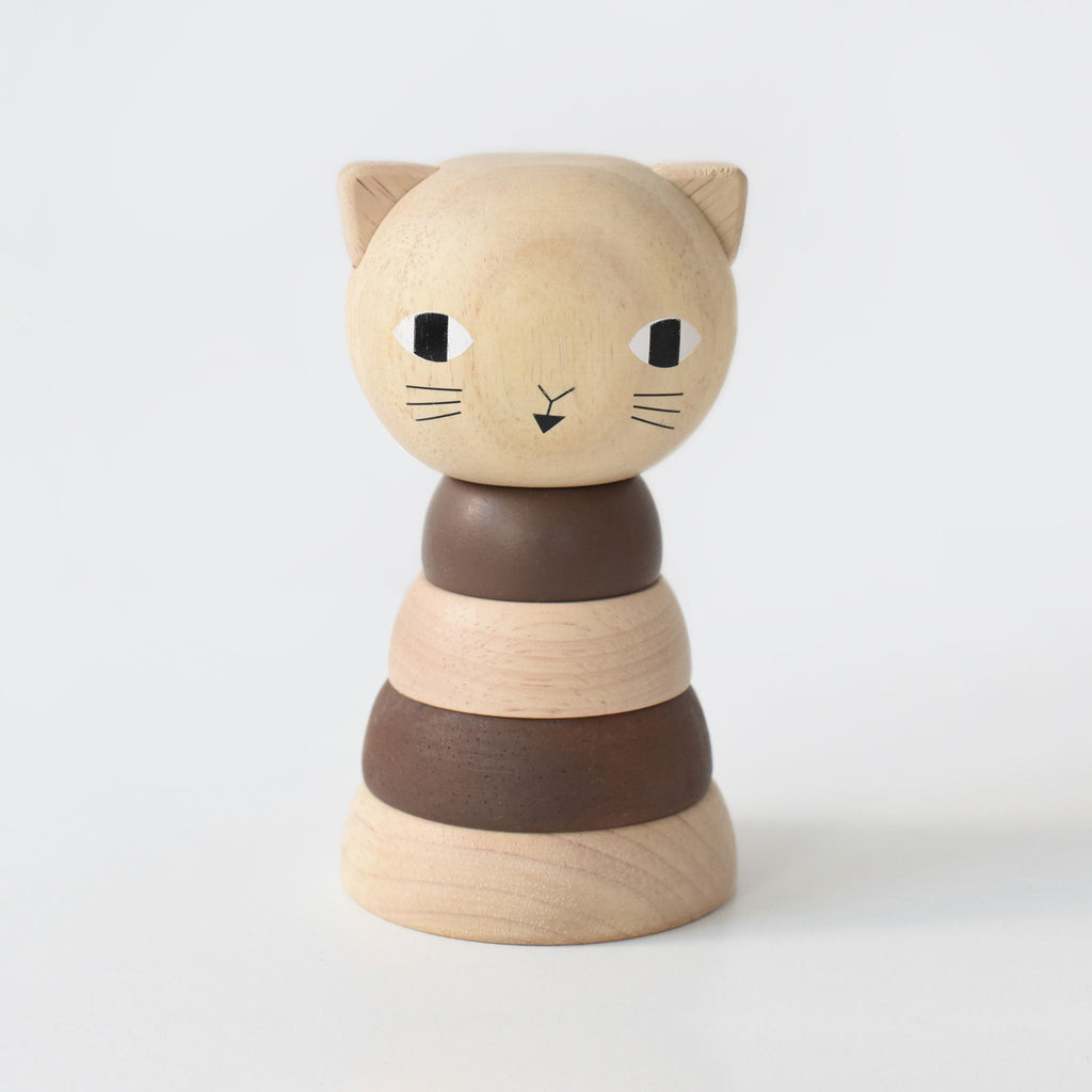 Wood Stacker - Cat - The Baby Penguin