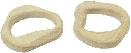 Wooden Baby Teether Pair| Natural | Made in the USA