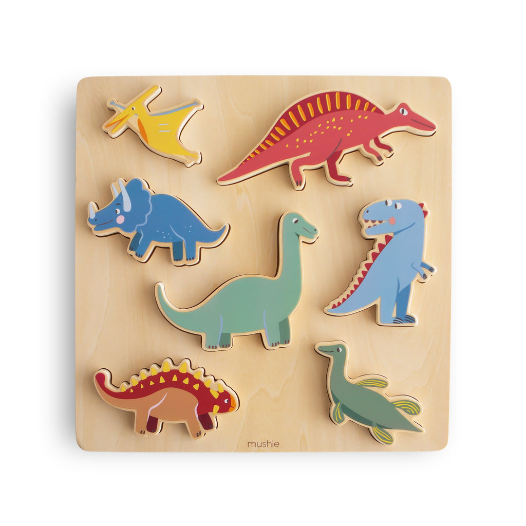 Wooden Dino Puzzle | Wooden Puzzle | The Baby Penguin