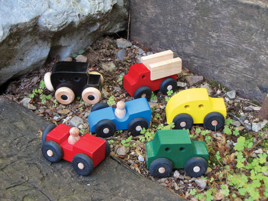 Wooden Mites Cars (6-Pack) - Made in USA | Vehicles