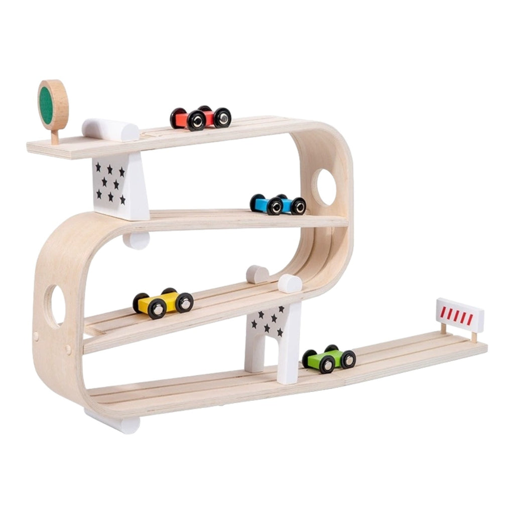 Wooden Ramp Racer with 4 Cars |  | The Baby Penguin