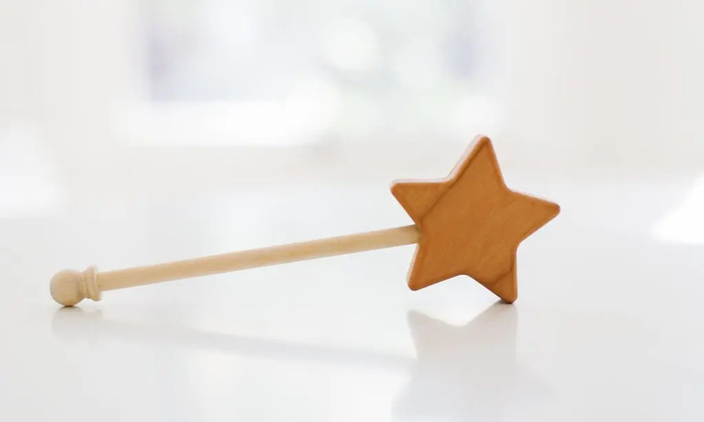 Wooden Star Wand | Made in the USA | Toys | The Baby Penguin