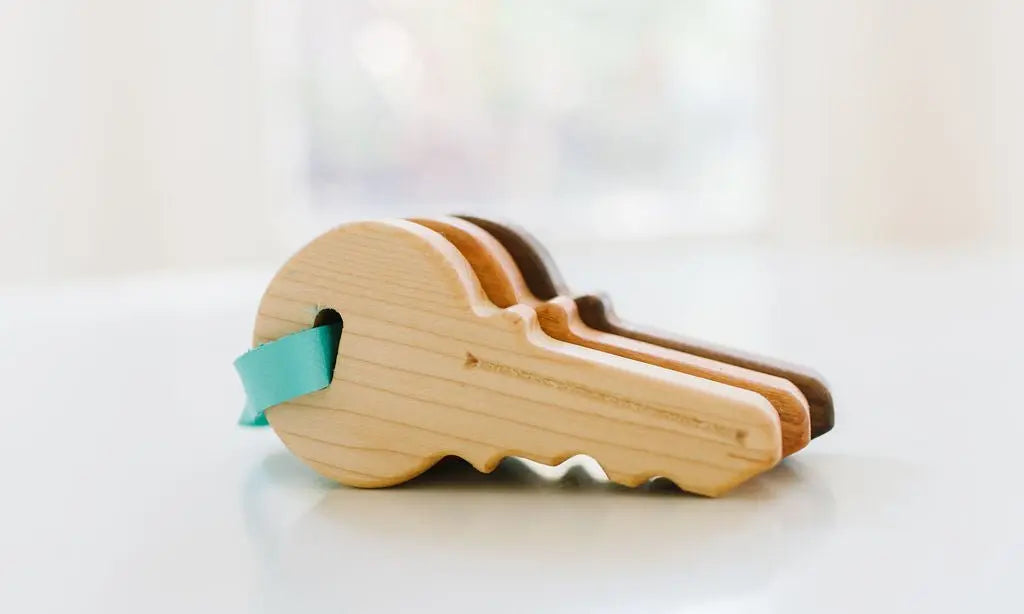 Wooden Toy Keys | Made in the USA | Wooden Toy | The Baby Penguin