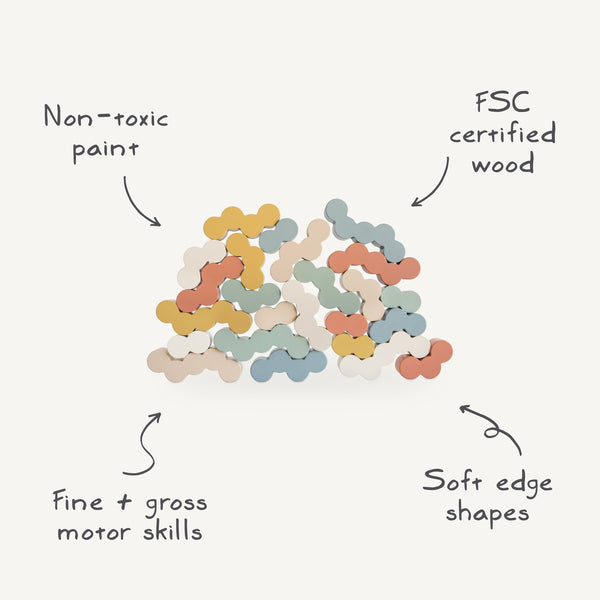 Wooden Balance Blocks | Wooden Balance Blocks | The Baby Penguin