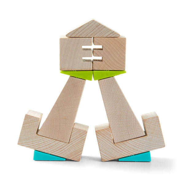 Crooked Towers Wooden Blocks – The Baby Penguin