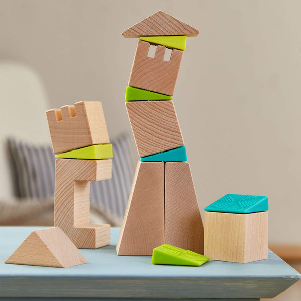 Crooked Towers Wooden Blocks | Blocks | The Baby Penguin
