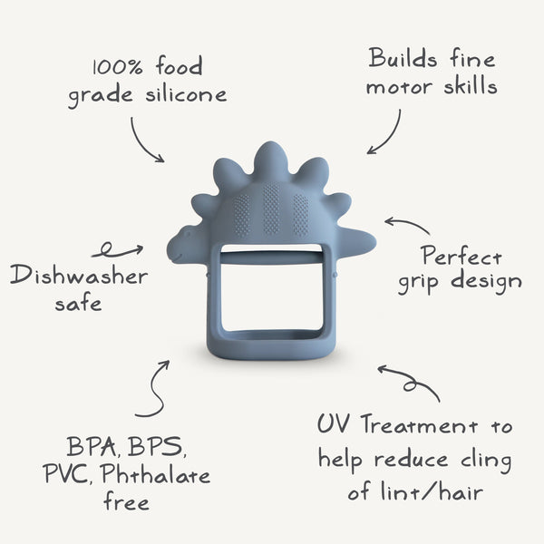 No-Drop Dino Teether (Tradewinds) | teether | The Baby Penguin