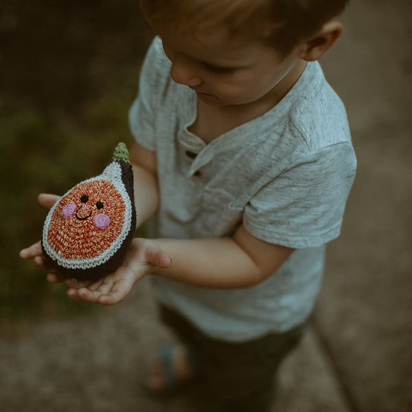 Pretend Play Food Rattle - Fig | Rattle | The Baby Penguin