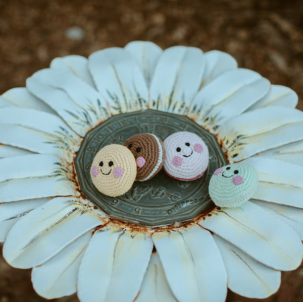 Friendly Macaron Cookie Rattle |  | The Baby Penguin