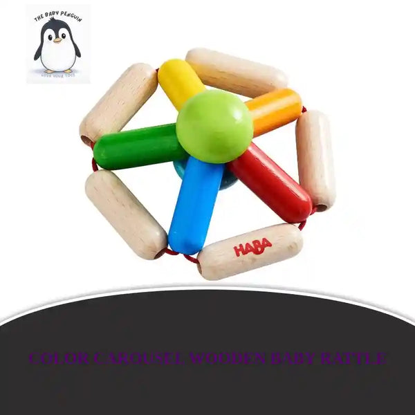 Color Carousel Wooden Baby Rattle by@Outfy