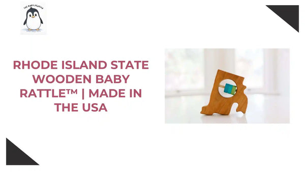 Rhode Island State Wooden Baby Rattle&trade; | Made in the USA by@Outfy