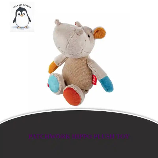 Patchwork Hippo Plush Toy by@Outfy