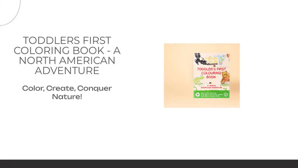 Toddlers First Coloring Book - A North American Adventure by@Outfy