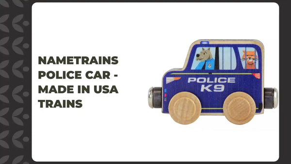 NameTrains Police Car - Made in USA Trains by@Outfy